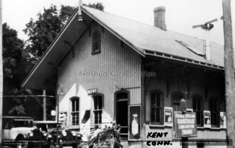 Postcard: Railroad Station, Kent, Connecticut